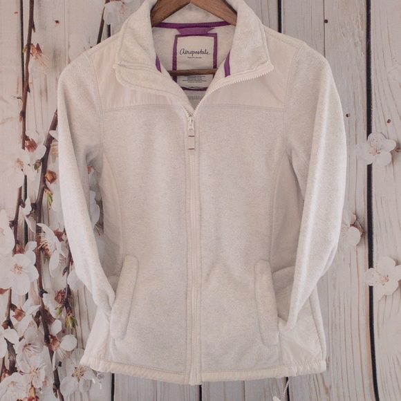 Aeropostale White Fleece S - Picture 7 of 7